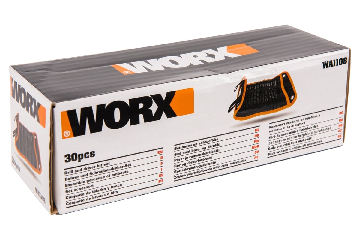  оснастки для дрели-шуруповерта 30 шт WORX WA1108 - выгодная цена .