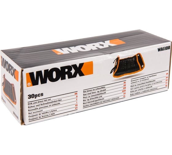 Набор оснастки для дрели-шуруповерта 30 шт WORX WA1108