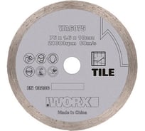 Алмазный пильный диск 76х1.6х10 мм WORX WA6075