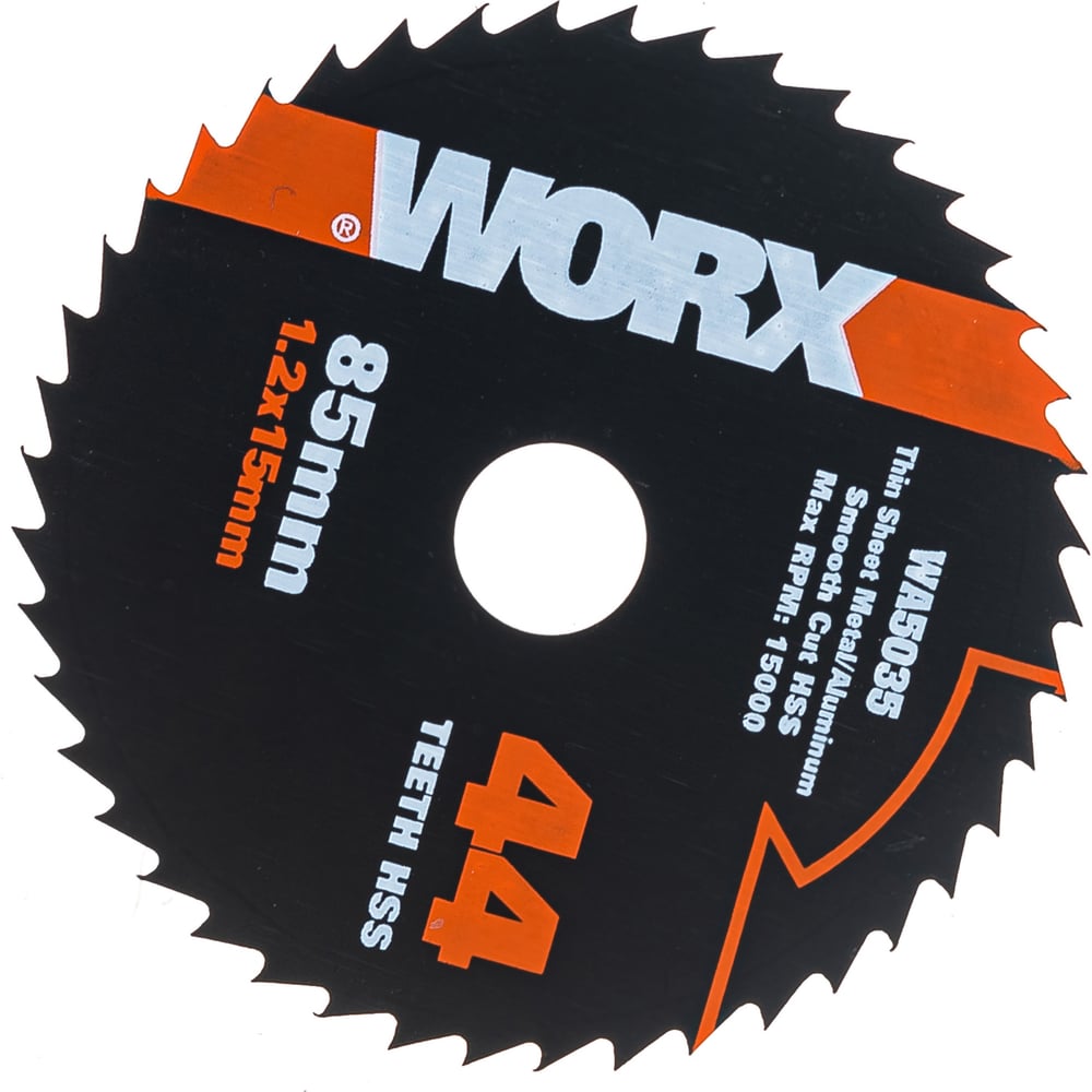 Пильный диск по металлу (44T; 85х1.2х15 мм) WORX WA5035 - выгодная цена ...