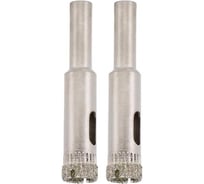 Коронка алмазная по керамограниту (2 шт;12 мм) SKRAB 33712