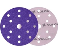 Диск абразивный керамика AMETHYST 150 мм, 15 отверстий, P 100, 50 шт VOLCA 74150150100