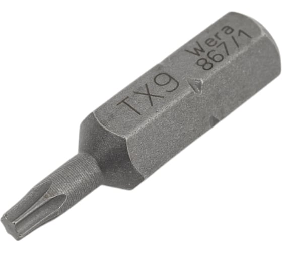 Бита вязкая твердость TX 9, 25 мм, 1/4" WERA WE-066496