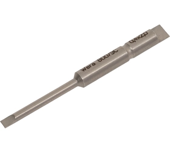 Бита шлицевая сверхтвердая Halfmoon SL 0.40x2, 44 мм, хвостовик 4 мм WERA WE-135266 1