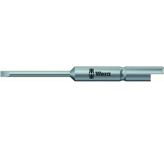 Бита шлицевая сверхтвердая Halfmoon SL 0.35x2.5, 44 мм, хвостовик 4 мм WERA WE-135264 1