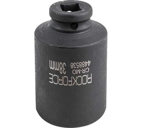Головка ударная глубокая 38 мм, 12 гр., 1/2"DR Rockforce RF-4488538(54991)