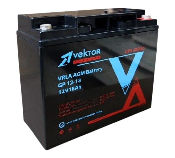 Аккумуляторная батарея Vektor Energy GP 12-18 75873