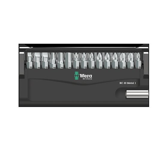 Биты Bit-Check 30 Metal 1 SB, 30 предметов WERA WE-057440