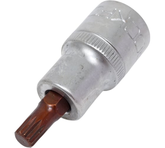 Головка-бита Premium SPLINE 12-лучевая M8, 1/2"DR, L-55 мм Rockforce RF-34805508 Premium(46909)