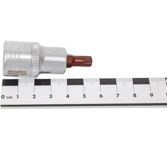 Головка-бита Premium SPLINE 12-лучевая M8, 1/2"DR, L-55 мм Rockforce RF-34805508 Premium(46909)