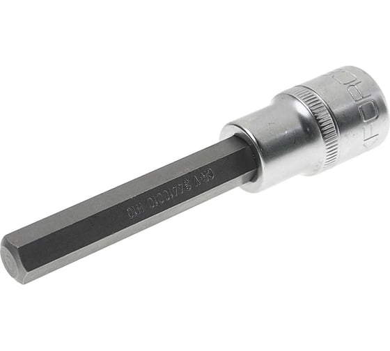 Головка бита 6-гранная, 10 мм, 1/2"DR, L-100 мм Forsage F-34410010(46591) 1