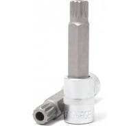 Головка бита SPLINE 12-лучевая, M14, с отверстием, 1/2"DR, L-55 мм Forsage F-34805514T(46615)