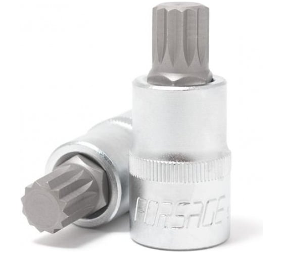 Головка-бита SPLINE 12-лучевая M16, 1/2"DR, L-55 мм Forsage F-34805516(8351) 1