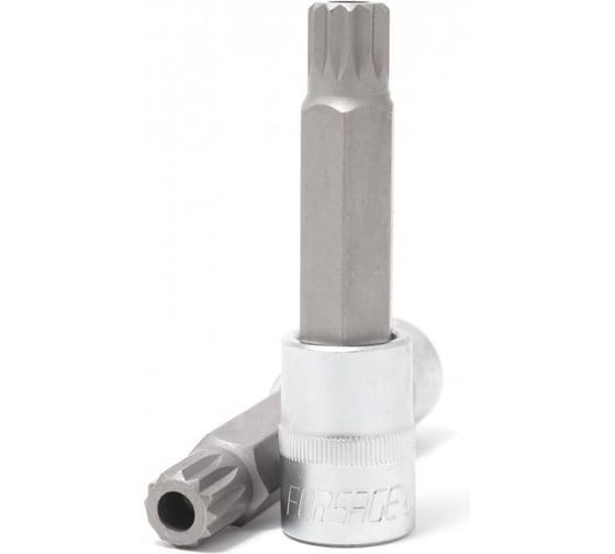 Головка бита SPLINE 12-лучевая M9, 1/2"DR, L-100 мм Forsage F-34810009(46618) 1