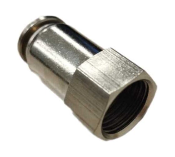 Фитинг Pegas MPCF08-02 металлический 8 мм, внутренняя резьба 1/4" Pegas pneumatic 6105