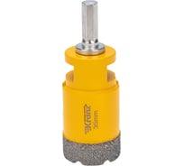 Коронка алмазная профессиональная по керамограниту и железобетону М14, вакуумное спекание, 35 мм, для УШМ KRANZ KR-92-1017