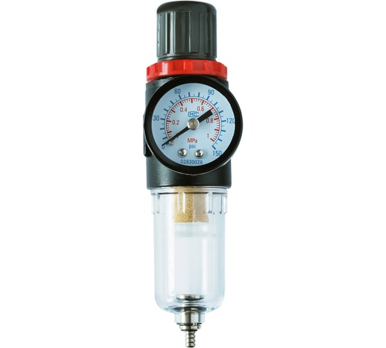 Фильтр для очистки воздуха с редуктором 1/4" INTERTOOL PT-1412