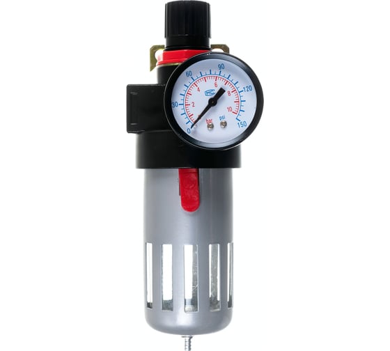 Фильтр очистки воздуха с металлическим редуктором 1/2" INTERTOOL PT-1410 1
