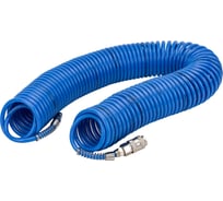 Шланг спиральный полиуретановый с быстроразъемными соединениями (20 м; 5.5х8 мм; 15 бар) INTERTOOL PT-1709