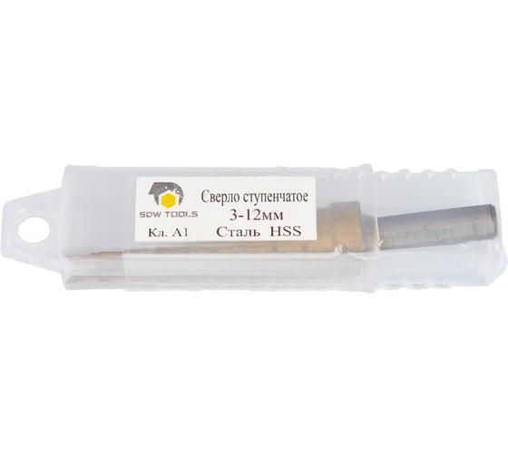 Сверло ступенчатое (3-12 мм; HSS TiN; ц/х) SDW TOOLS dm00312