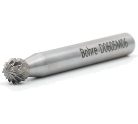 Борфреза твердосплавная Bohre сферическая, тип D 06-05,4-М-06-L51 КБ001403