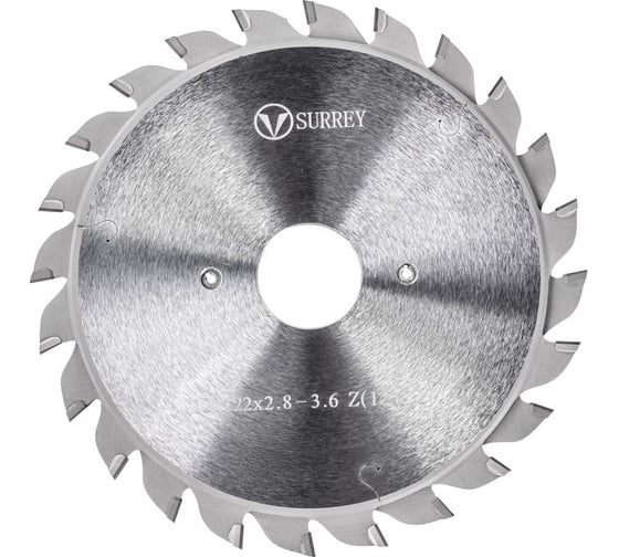Пила дисковая DIA подрезная 120x22x2.8-3.6/2.2 мм, Z12+12 F Surrey TL00000015 1
