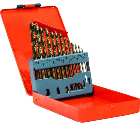 Набор сверл по металлу (13 шт; 1.5-6.5 мм; P6M5) Энкор 25213