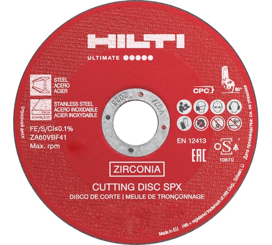 Диск отрезной AC-D SPX (25 шт; 180x1.5х22 мм) Hilti 2150733 1