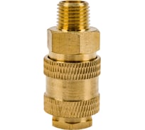 Разъем 1/4 внешняя резьба - EURO мама, латунь AV Steel AV-700303