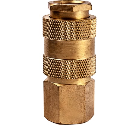 Разъем 1/4 внутренняя резьба - EURO мама, латунь AV Steel AV-700304