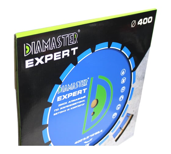 Диск алмазный сегментный по железобетону Expert (400х25.4х3.5х10 мм; 28Z) DIAMASTER 121.000.7022