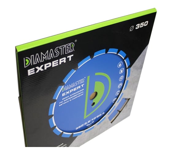Диск алмазный сегментный по железобетону Expert (350х25.4х3.2х10 мм; 24Z) DIAMASTER 121.000.7021