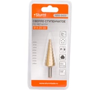 Сверло ступенчатое по металлу (4-20 мм; шаг 2 мм; HSS TIN) Sturm 1055-S420