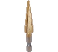 Сверло ступенчатое по металлу (4-12 мм; шаг 2 мм; HSS TIN) Sturm 1055-S412
