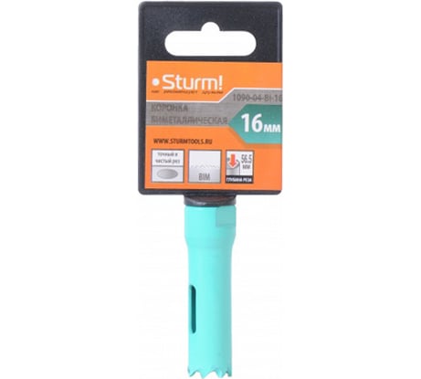 Коронка BI-METAL (16 мм; 5/8") Sturm 1090-04-BI-16