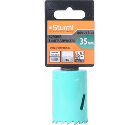 Коронка BI-METAL (35 мм; 5/8") Sturm 1090-04-BI-35