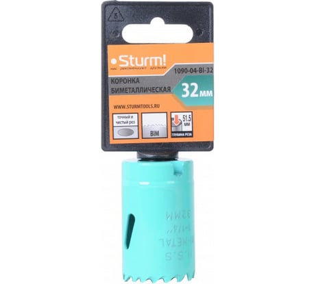 Коронка BI-METAL (32 мм; 5/8") Sturm 1090-04-BI-32