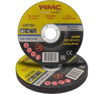 Круг отрезной 125x1.0x22.2 мм, 10 шт WMC TOOLS WMC-CW705/10 шт к-т/(59860)