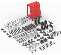 Комплект оснастки  187 пр. для сварочного стола (Профессиональный) Keepler-Stan УФ-00018057