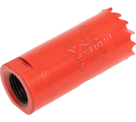 Коронка биметаллическая 22 мм, глубина сверления 38 мм GREPP 100 207-38022