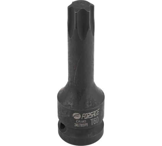 Головка-бита ударная TORX T60, 1/2"DR Forsage F-24607860MPB(56155) 1