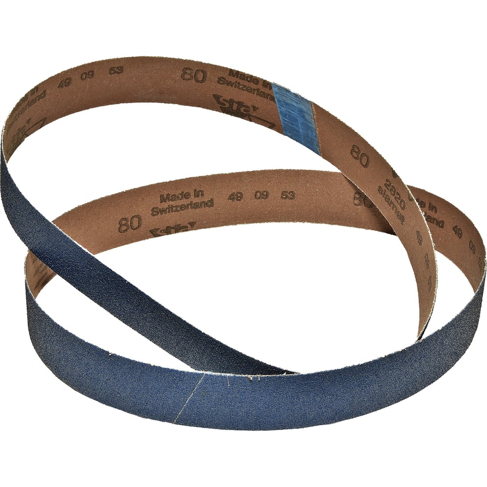 Лента шлифовальная абразивная (2 шт; 30x533 мм; P80) для ленточного ...