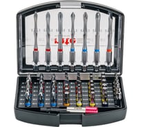 Набор торсионных бит 1/4″, 25 мм и 75 мм, с держателем, 56 предметов MTE 2614250056