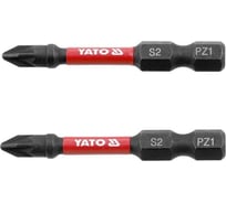 Биты ударные PZ1, 50 мм, 1/4", 2 шт YATO YT-78043