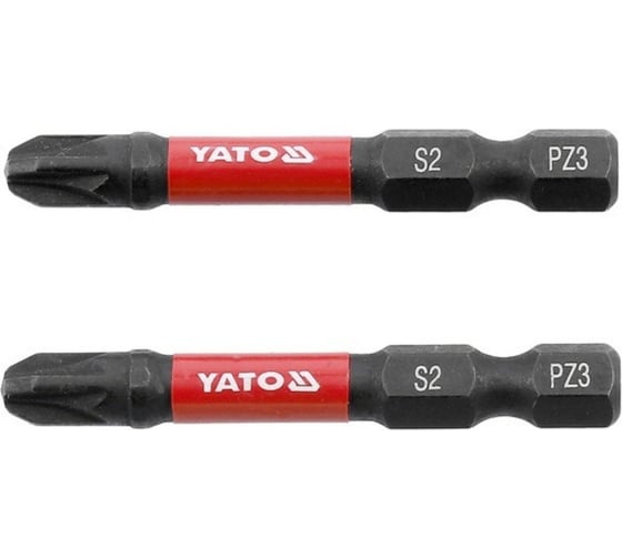 Биты ударные PZ3, 50 мм, 1/4", 2 шт YATO YT-78045 1