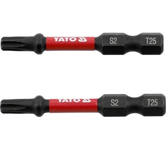 Биты ударные Т25, 50 мм, 1/4", 2 шт YATO YT-78054 1