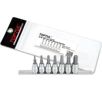 Набор торцевых головок с шестигранными вставками 3-10 мм, L48 мм, 3/8DR, 7 предметов на планке TOPTUL GAAG0702