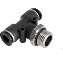 Фитинг тройник трубки ПВХ (наружная резьба) M16x1.5, d 10 мм, 10 шт Дали-Авто DA-01323