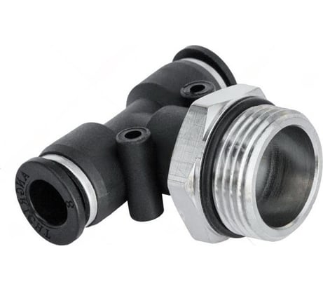 Фитинг тройник трубки ПВХ (наружная резьба) M22x1.5, d 8 мм, 10 шт Дали-Авто DA-01326