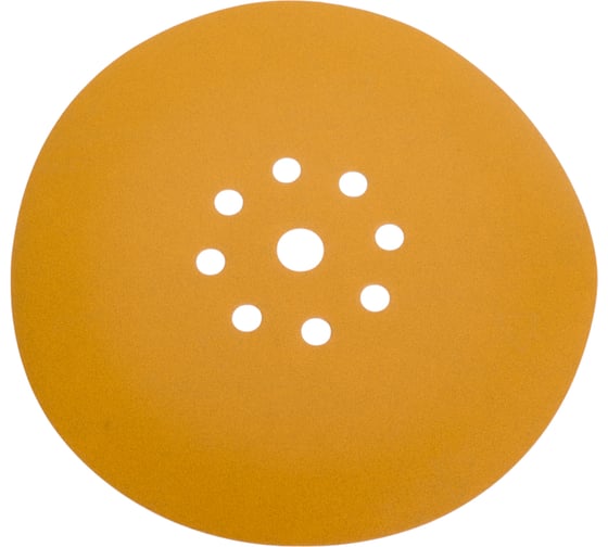 Шлифовальный круг на липучке ABRAFORM Giraffe GOLD 225 мм, 9 отв., Р240, 5 шт AF5-GG-240